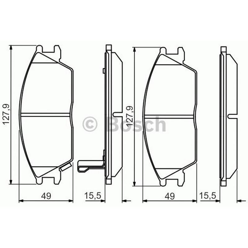 Bosch Hyundai Getz Ön Fren Balatası Takımı 2000-2011