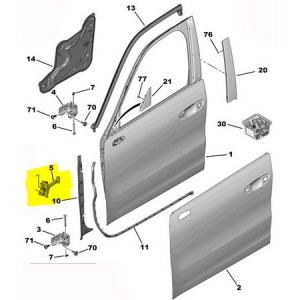  CİTROEN C4 PİCASSO   ÖN KAPI GERGİSİ    9181K3