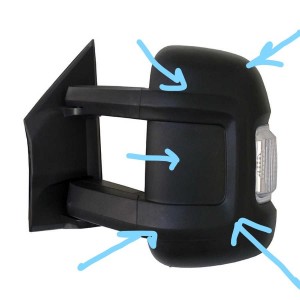 CITRÖEN JUMPER 3 BOXER 3 DIŞ DİKİZ AYNA KAPAĞI SOL  815678