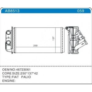 FIAT ALBEA Kalorifer Radyatörü 2002 - 2013 46723061 FIAT ALBEA Kalorifer Radyatörü 2002 - 2013 46723061