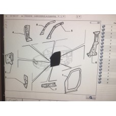 FIAT DOBLO SOL ORTA DİREK TAKVİYE SACI  KOMPLE 46742002