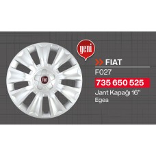 FİAT EGEA JANT KAPAĞI 16 JANT TAKIM (4 ADET)  735650525