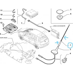 Fiat   EGEA  Anten Çubuğu   51767994