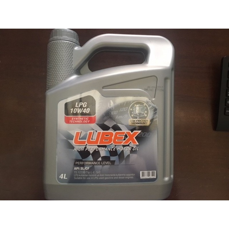 MOTOR YAĞI (10-40 LPG 4LT SL/ CF ) LUBEX MOTOR YAĞI (10-40 LPG 4LT SL/ CF ) LUBEX
