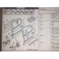 PEUGEOT 206 SAĞ ARKA KAPI SACI 9012.53