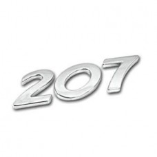 PEUGEOT 207 - BAGAJ KAPUTU  ÜZERİ 207  YAZISI ve ASLAN ARMASI 