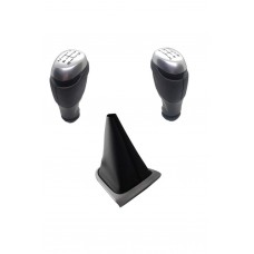 Renault Clio 4 ( Manuel  ) için Vites Körük Seti Gri Çerçeveli