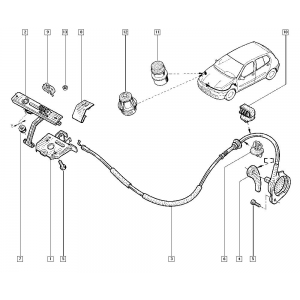 Renault Clio Symbol ( MK2 ) Ön Motor  Kaput Kilit  (8200069296)